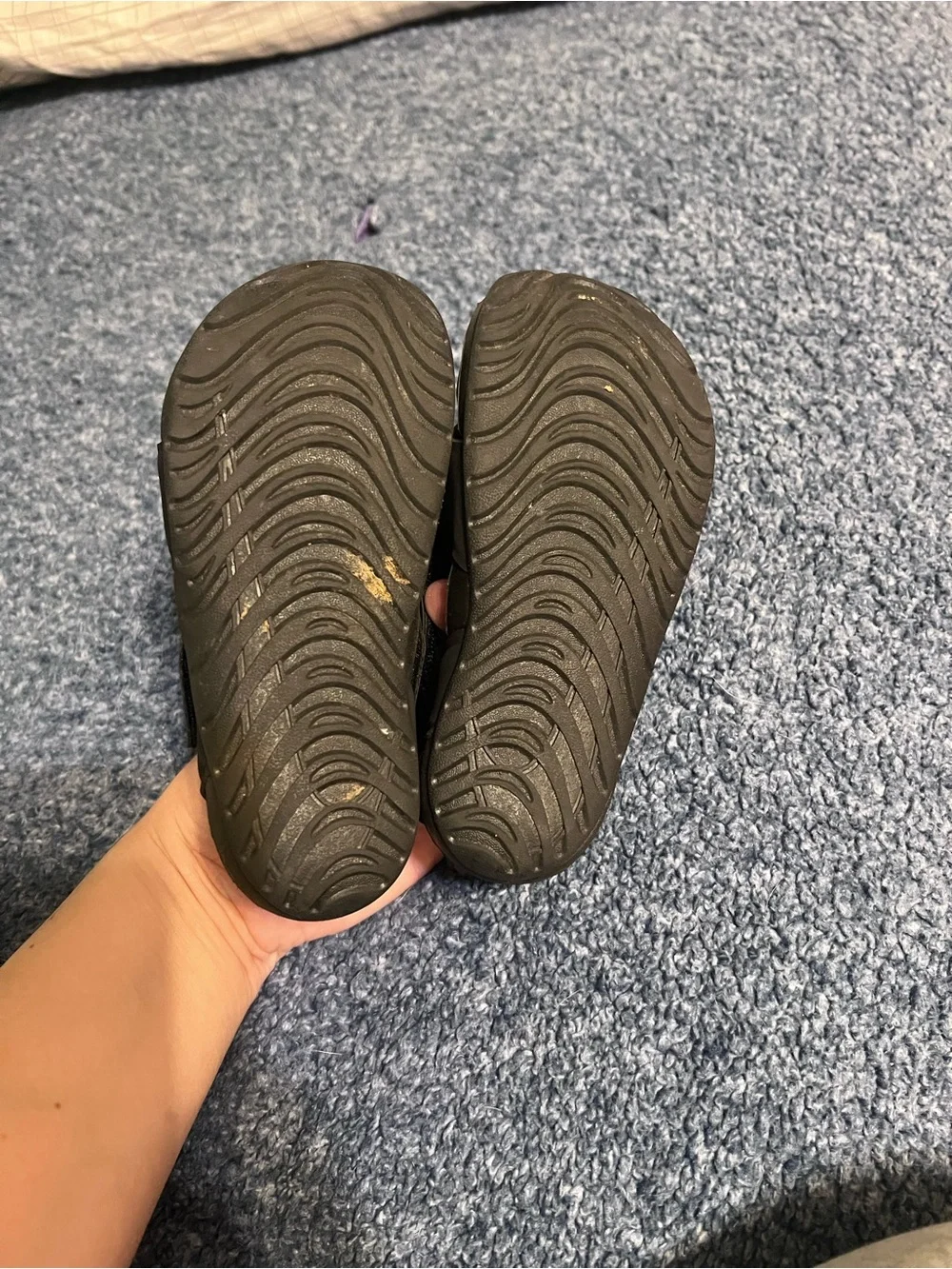 Nike Kids Black Slip-On Water Sandals